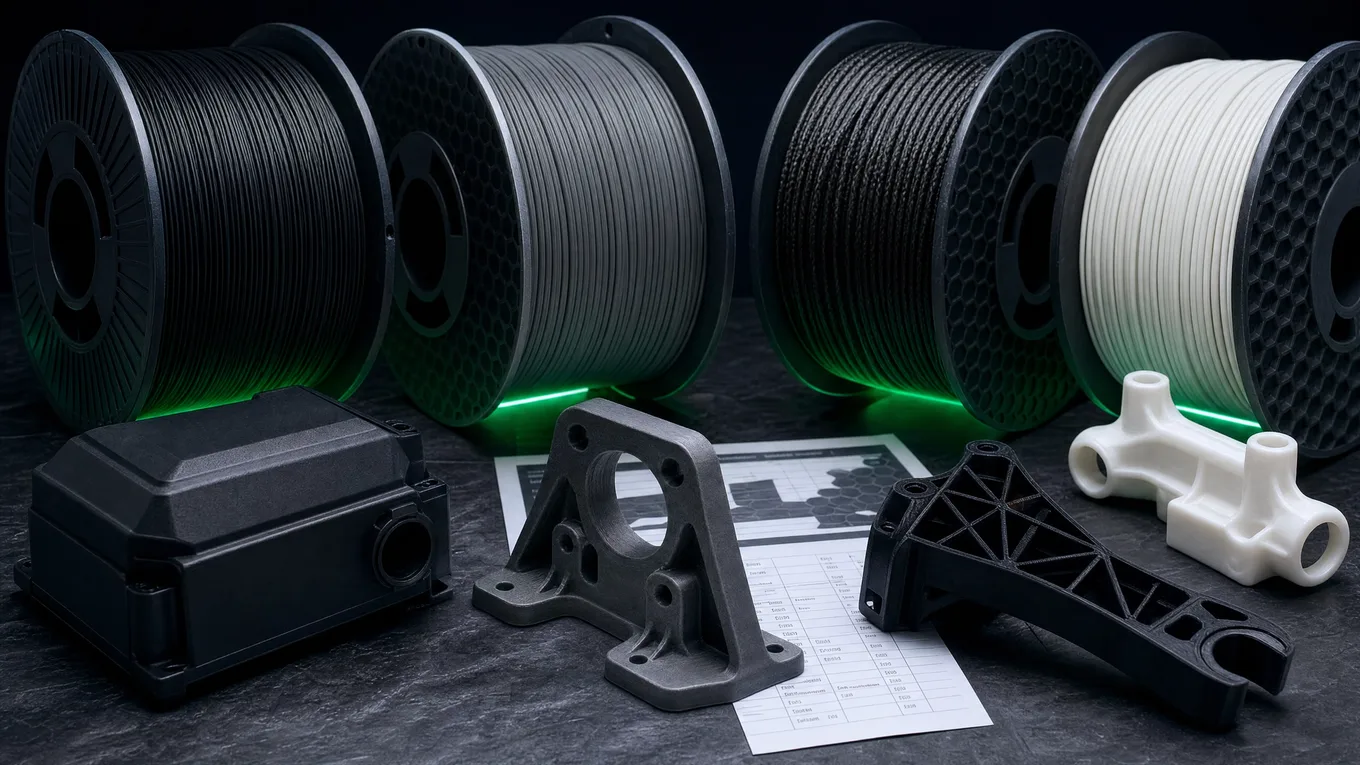 Industrielle Filamente für FFF-3D-Druck